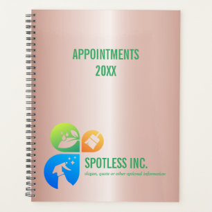 Agenda Logotipo dos serviços de Limpeza de Trendência Mod