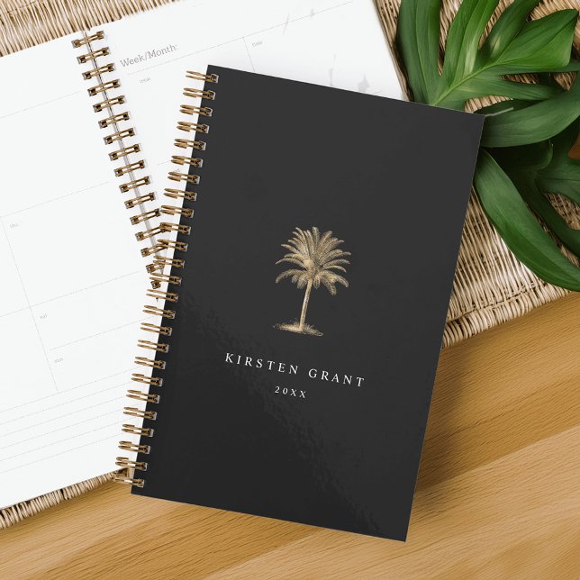 Agenda Logotipo Dourado da árvore de palma (Criador carregado)