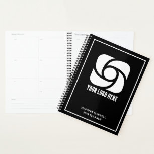 Agenda Logotipo Empresarial Personalizado Preto Branco 20