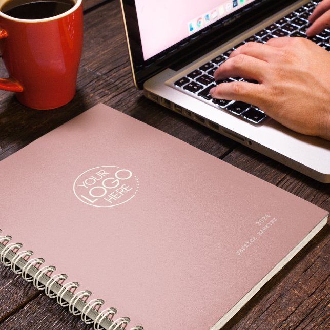 Agenda Logotipo Moderno Clássico Dusty Rosa Semanal (Criador carregado)