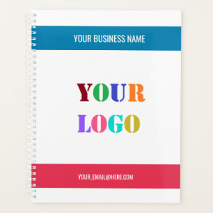 Agenda Logotipo Personalizado da Empresa Planeje suas Cor