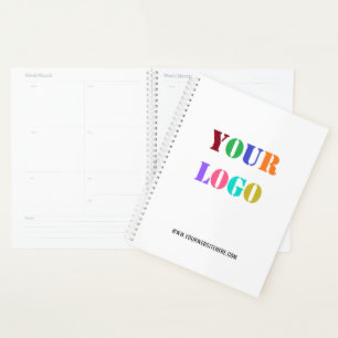 Agenda Logotipo Personalizado da Empresa Texto para Plane