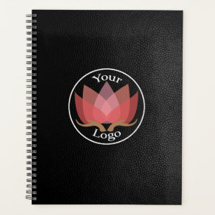 Agenda LOGOTIPO Personalizado De Couro Preto