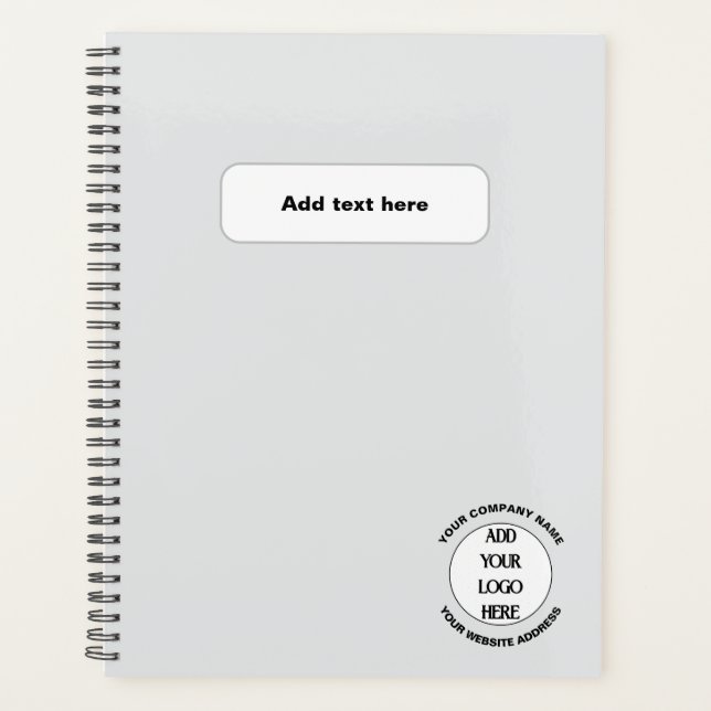 Agenda Logotipo Personalizado de Negócios  (Frente)