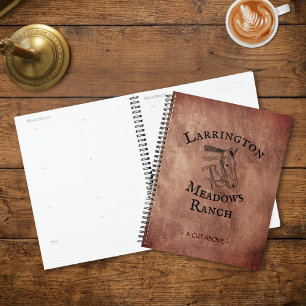 Agenda Logotipo Personalizado para Negócios de Fazenda de