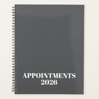 Agenda Logotipo preto branco monograma iniciais negócios 