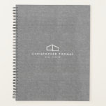 Agenda Logotipo residencial moderno Imobiliário, Linhagem<br><div class="desc">Este design de planejador clássico apresenta um elegante,  mas simples logotipo doméstico moderno,  para ajudar a marca de seu negócio imobiliário ou marca pessoal. Perfeito para corretores,  construtores,  empreiteiros,  aluguel de férias,  aluguel de airbnb e muito mais. Arte original e design © 1201AM Design Studio | www.1201am.com</div>