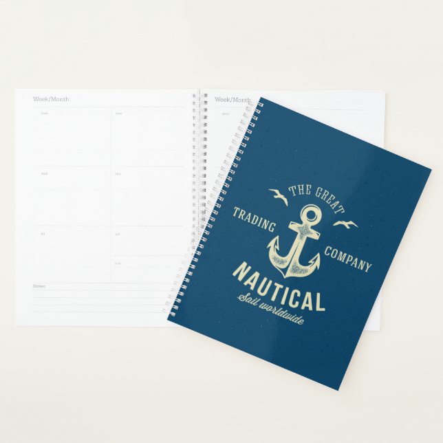 Agenda Logotipo Retro Náutico (Exibição)