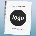 Agenda Logotipo simples e Promocional de texto Empresa<br><div class="desc">Logótipo simples e design de texto personalizado para promover a lealdade à marca e promover sua pequena empresa. Substitua o logotipo por seu próprio e altere ou exclua o texto superior e inferior na frente para personalizar. Perfeito para usar em sua empresa, para fins de promocional e para dar a...</div>