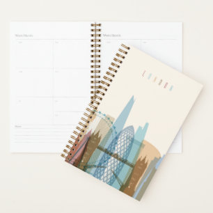 Agenda Londres, Inglaterra Linha Skyline Cidade