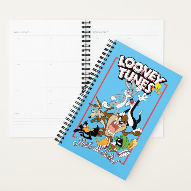 Agenda LOONEY TUNES™ "ISSO É TUDO PESSOAL!™" - Pilha de g (Exibição)