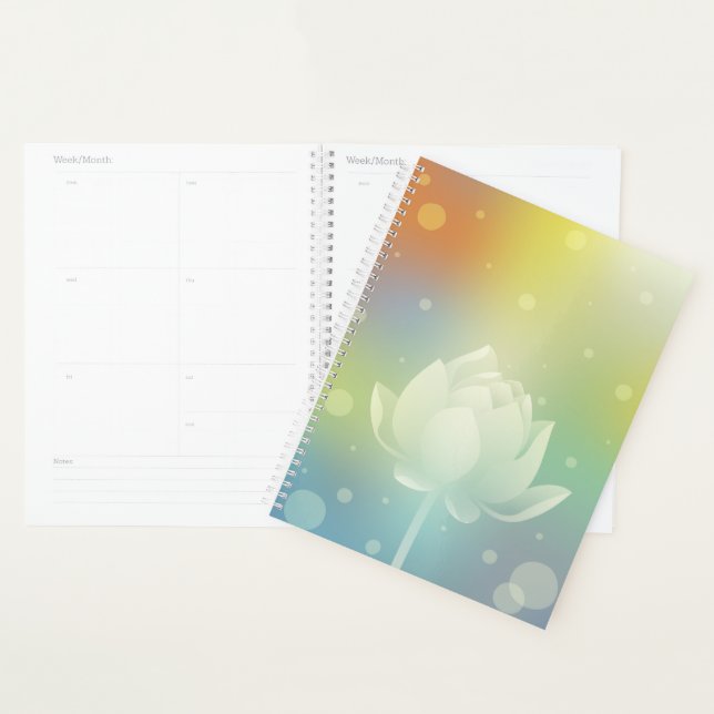 Agenda Lotus Awakening Hardcover Daily Planner (Exibição)