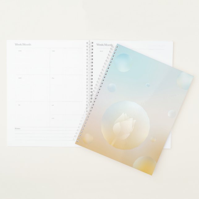 Agenda Lotus Serenity Hardcover Daily Planner (Exibição)