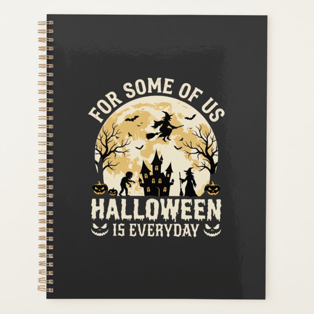 Agenda Lua Assombrada das Bruxas Todos os Dias Halloween  (Frente)