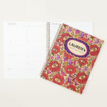 Agenda Lucky Eye Floral Pattern<br><div class="desc">Invite abundance, clarity, and intention into your daily life with this vibrant manifestation planner featuring Joyce Richards’ signature modern folk art pattern. The cover showcases a bold repeating motif of protective eyes, blooming florals, and symbolic elements inspired by themes of luck, prosperity, and creative energy. At the center, a decorative...</div>