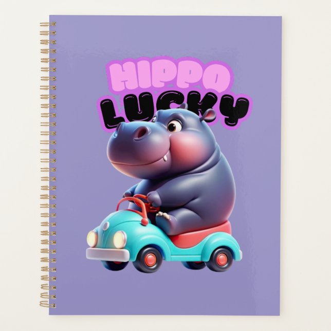 Agenda Lucky Hippo Planner (Frente)