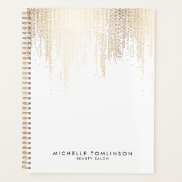 Agenda Luxe Faux Dourado Confetti - Livro de Nomeação