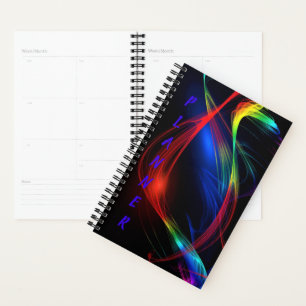 Agenda Luzes coloridas abstrato