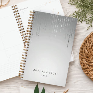 Agenda Luzes de Cadeia de Chuva de Prata Personalizadas