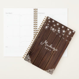 Agenda Luzes de Corda de Madeira Russa Personalizadas