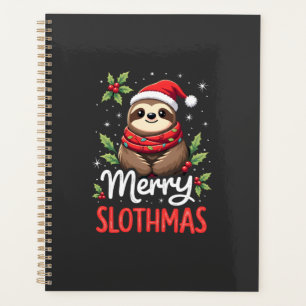 Agenda Luzes de Natal de Preguiça Engraçadas Feliz Slothm