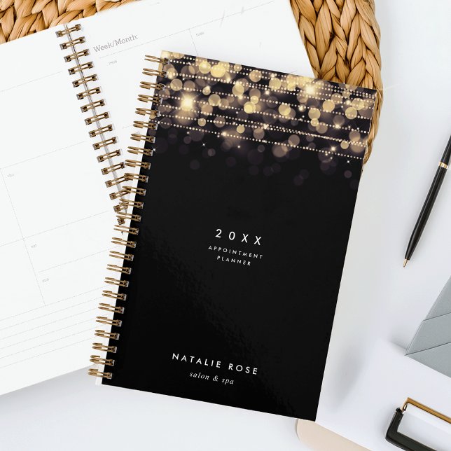 Agenda Luzes do ouro personalizadas (Criador carregado)