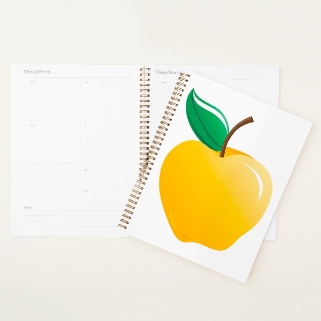 Agenda Maçã Dourada Fruta Amarela Brilhante (Criador carregado)