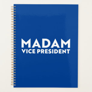 Agenda "Madame Vice-Presidente" kamala Harris Blue White