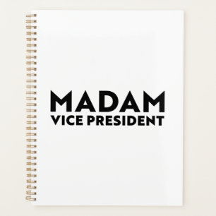 Agenda "Madame Vice-Presidente" kamala Harris preto branc