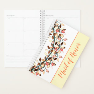 Agenda Madrinha de casamento Nome do Coral Folheto Person