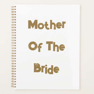 Agenda Mãe Do Noivo Dourado Favorito Do Presente Branco