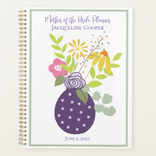 Agenda Mãe do Planeador de Buquês da Flor Noiva