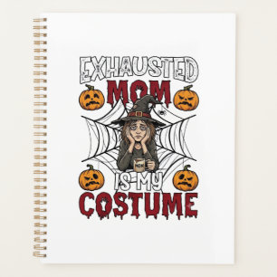 Agenda Mãe Exausta É Fantasia Bruxa de Halloween Café Abó