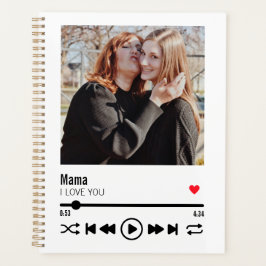 Agenda Mãe Personalizada Que Te Amo Dia de as mães