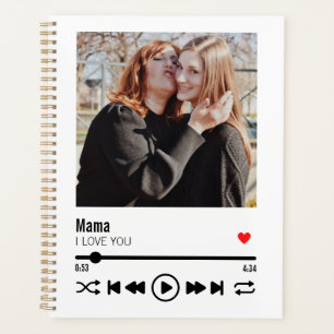 Agenda Mãe Personalizada Que Te Amo Dia de as mães