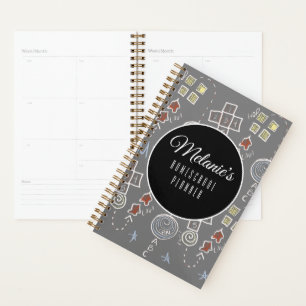 Agenda Mãe que Ensina em Casa Desenhos Divertidos Infanti