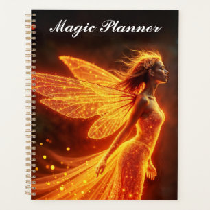 Agenda Magia de fantasia de fada de fada cintilante verme
