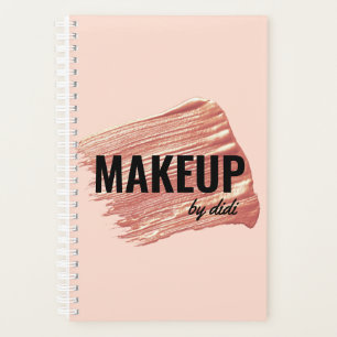 Agenda Magia moderna e elegante de traçado de batom rosa