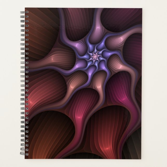 Agenda Magical Shiny Abstract Striped Colorful Fractal (Frente)