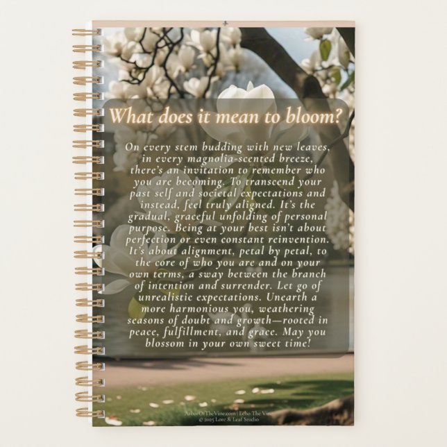 Agenda Magnolia Blooms Planner (Frente)