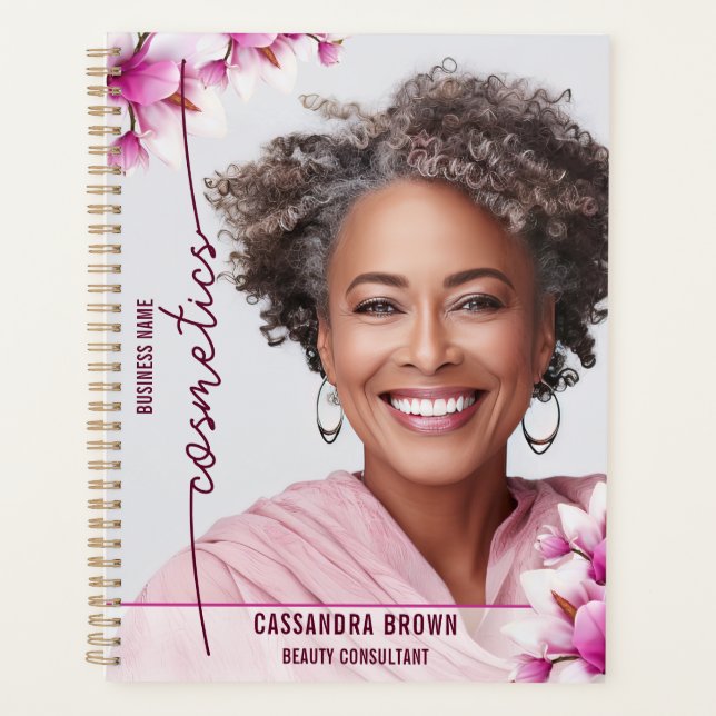 Agenda Magnolia, Floral Rosa (Frente)