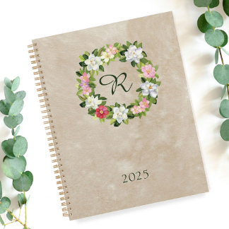 Agenda Magnolia Wreath com Rosas
