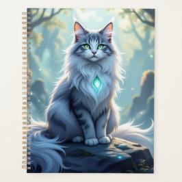 Agenda **Majestic Fantasy Cat with Mystical Aura – High F