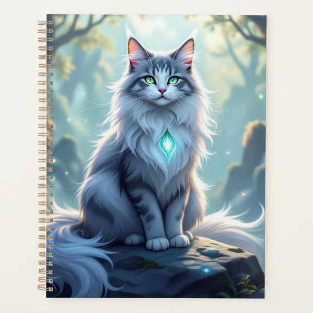 Agenda **Majestic Fantasy Cat with Mystical Aura – High F (Frente)
