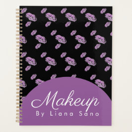 Agenda Makeup Stamped Lábios Artist Appoint Planner