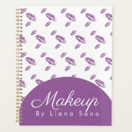 Agenda Makeup Stamped Lábios Nomeação Artista