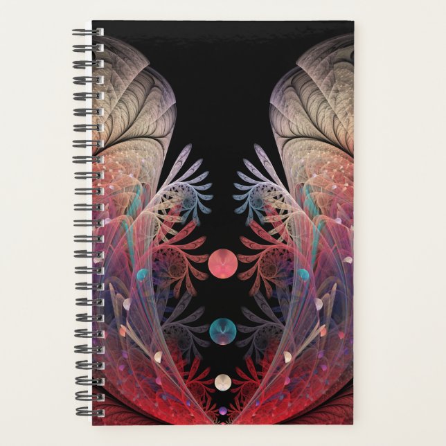 Agenda Malabarismo Abstrato Fantasia Moderna Arte Fractal (Frente)