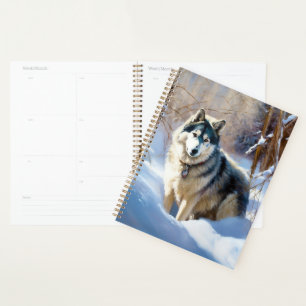 Agenda Malamute Aaskan Deixe Nevar Natal