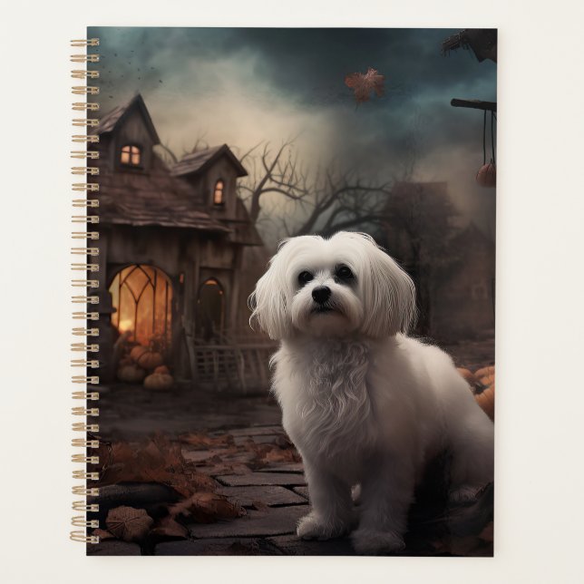 Agenda Maltês Halloween Scary (Frente)