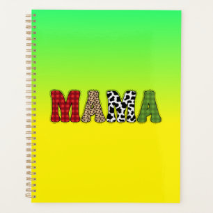 Agenda Mama Natal Xadrez Desenho Design